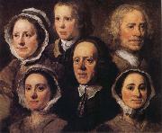 William Hogarth Heads of Six of Hogarth's Servants china oil painting artist